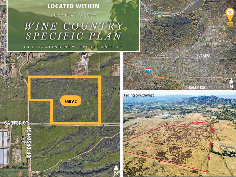 Carter, Yucaipa, CA en venta - Vista aérea - Imagen 1 de 7