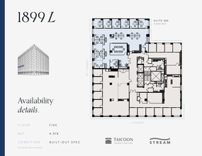 1899 L St NW, Washington, DC en alquiler Plano de la planta- Imagen 1 de 4