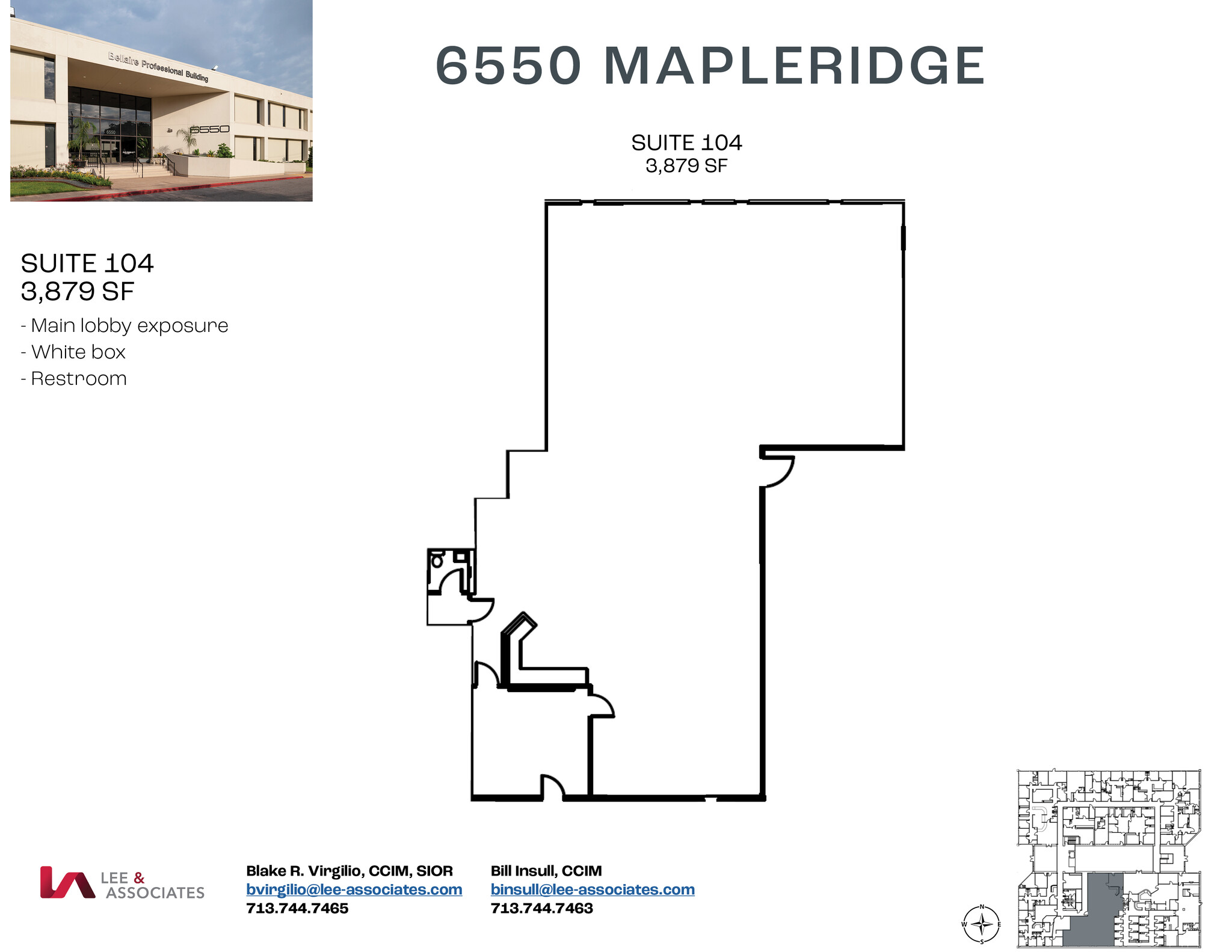 6550 Mapleridge St, Houston, TX en alquiler Plano de la planta- Imagen 1 de 2