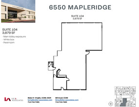 6550 Mapleridge St, Houston, TX en alquiler Plano de la planta- Imagen 1 de 2