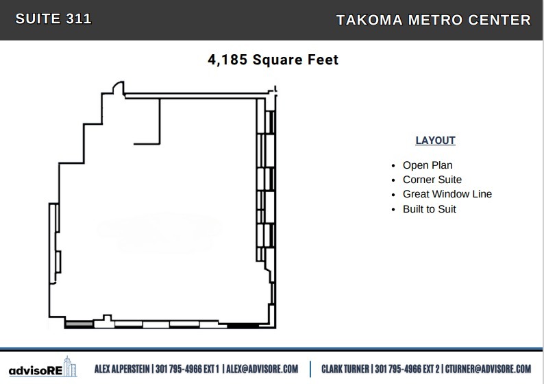 6856 Eastern Ave NW, Washington, DC en alquiler Plano de la planta- Imagen 1 de 1