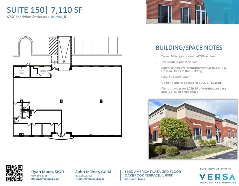 4222-4248 Meridian Pky, Aurora, IL en alquiler Plano de la planta- Imagen 1 de 3