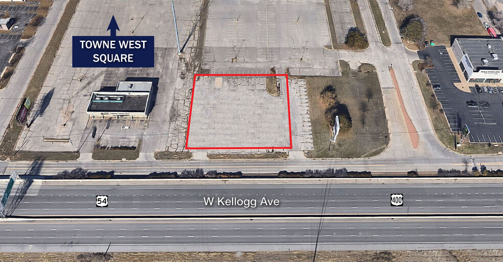 4702 W Kellogg Dr, Wichita, KS en alquiler - Vista aérea - Imagen 1 de 2