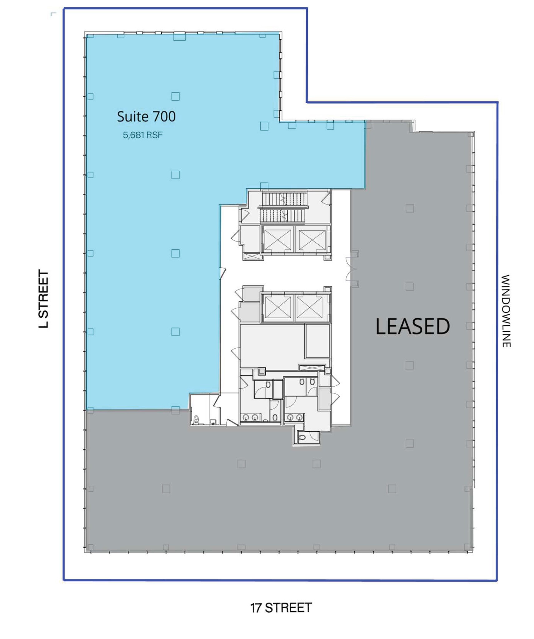 1660 L St NW, Washington, DC en alquiler Plano de la planta- Imagen 1 de 5