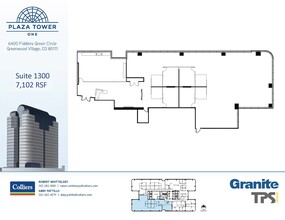 6400 S Fiddlers Green Cir, Greenwood Village, CO en alquiler Plano de la planta- Imagen 1 de 1