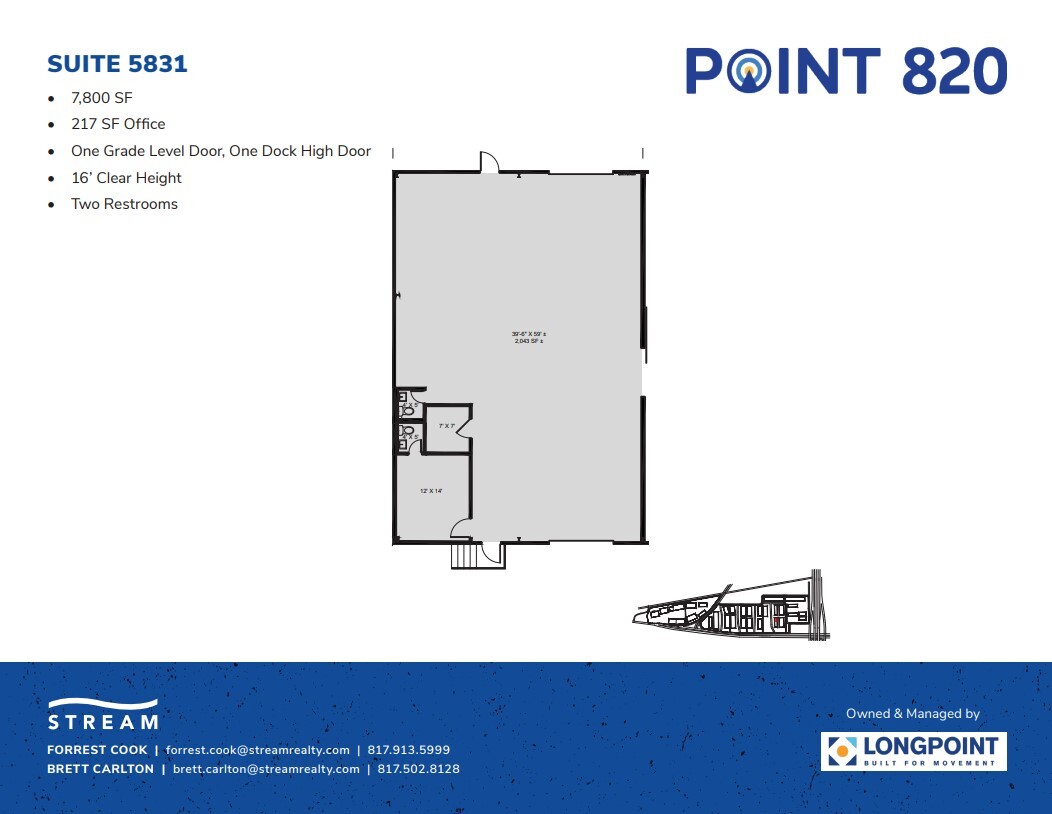 5721 E Rosedale St, Fort Worth, TX en alquiler Plano de la planta- Imagen 1 de 1