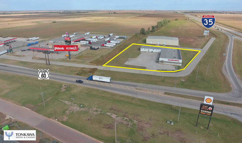 100 Holiday Ln, Tonkawa, OK en venta - Vista aérea - Imagen 3 de 28