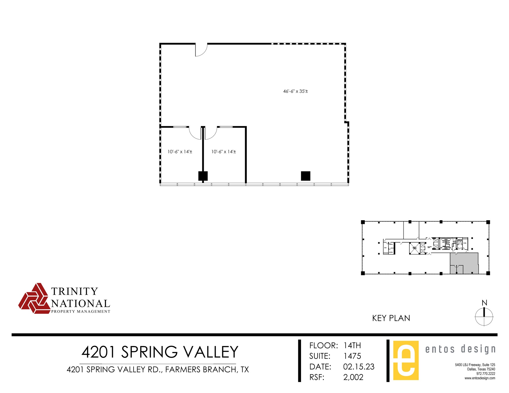 4201 Spring Valley Rd, Dallas, TX en alquiler Plano del sitio- Imagen 1 de 1