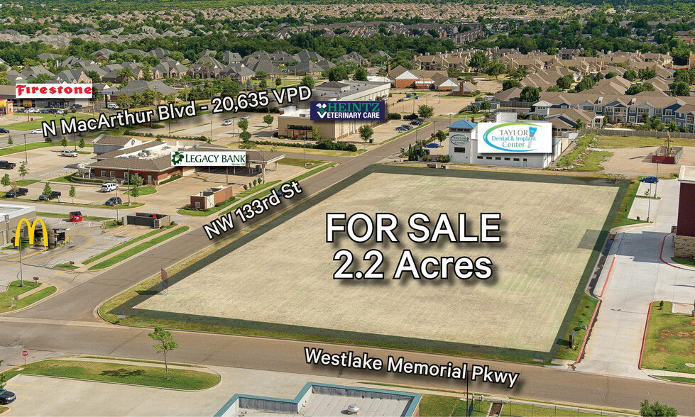 Westlake Memorial Pkwy & NW 133rd St, Oklahoma City, OK en venta - Foto principal - Imagen 1 de 3