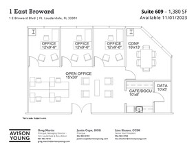 1 E Broward Blvd, Fort Lauderdale, FL en alquiler Plano del sitio- Imagen 1 de 1