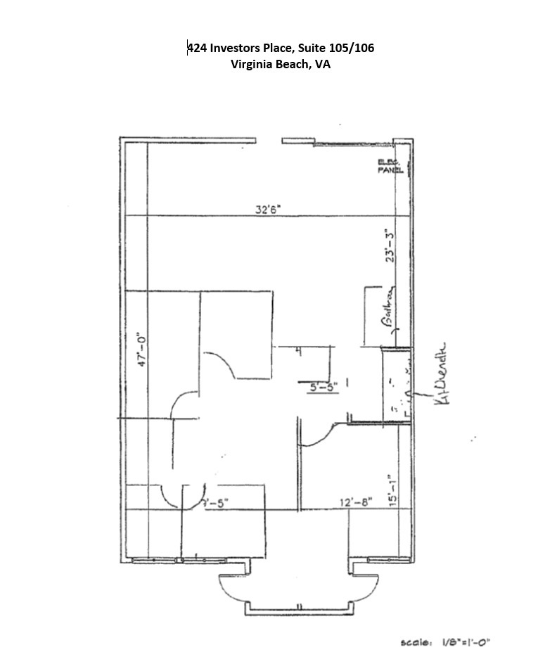 404 Investors Pl, Virginia Beach, VA en alquiler Plano de la planta- Imagen 1 de 1