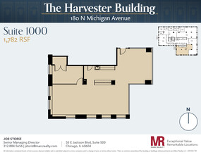 180 N Michigan Ave, Chicago, IL en alquiler Plano de la planta- Imagen 1 de 8