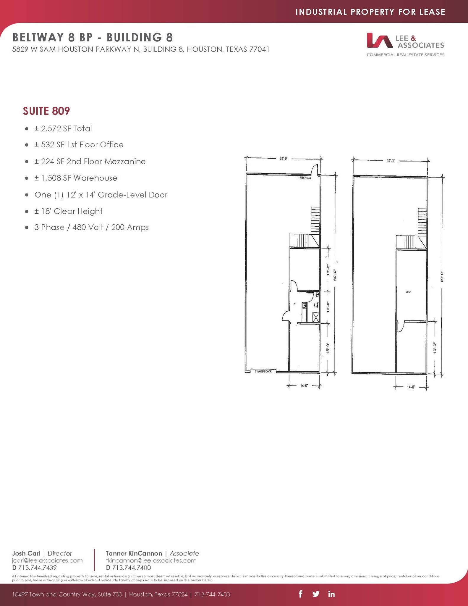 5829 W Sam Houston Pky N, Houston, TX en alquiler Plano de la planta- Imagen 1 de 1