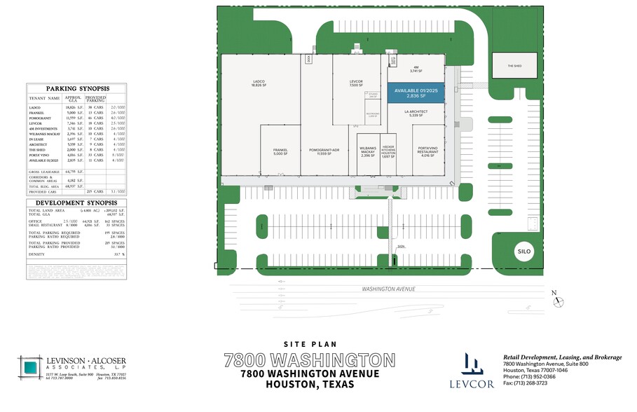 7800 Washington Ave, Houston, TX en alquiler - Plano del sitio - Imagen 3 de 10