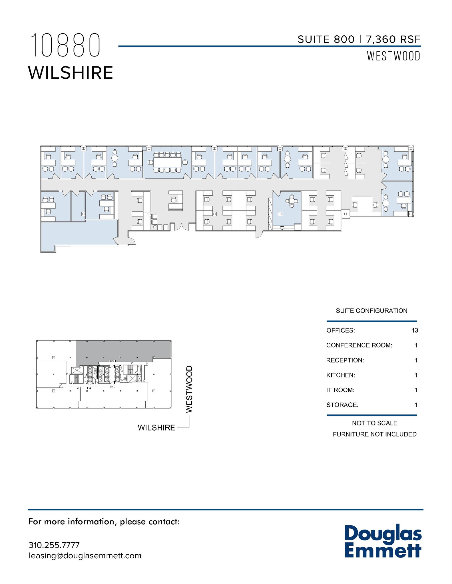 10880 Wilshire Blvd, Los Angeles, CA en alquiler Plano de la planta- Imagen 1 de 1