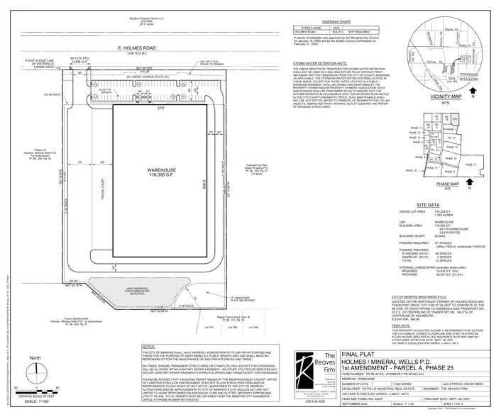 1 Distriplex Farms, Memphis, TN en alquiler - Plano del sitio - Imagen 2 de 3