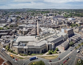 Kingsgate Shopping Centre, Huddersfield, WYK - AÉREA  vista de mapa