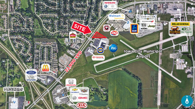 1275 W Highway 1, Iowa City, IA - VISTA AÉREA  vista de mapa