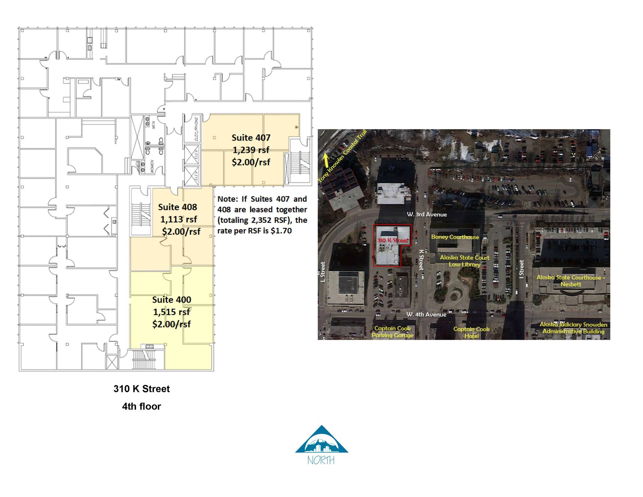 310 K St, Anchorage, AK en alquiler Plano de la planta- Imagen 1 de 15