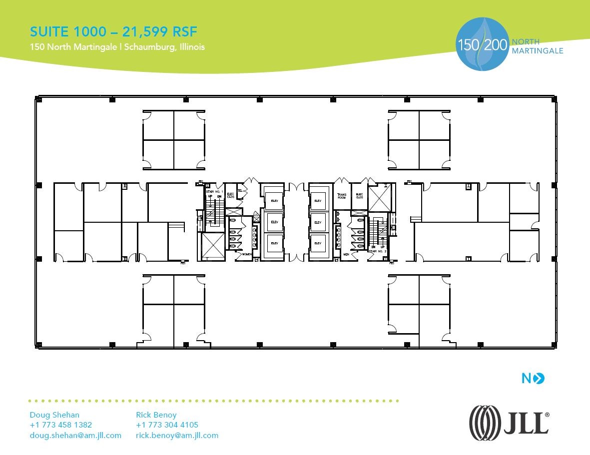 150 N Martingale Rd, Schaumburg, IL en alquiler Plano de la planta- Imagen 1 de 1