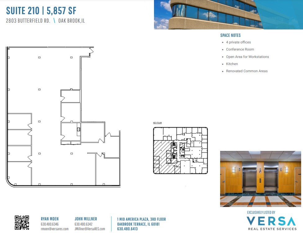 2707 Butterfield Rd, Oak Brook, IL en alquiler Plano de la planta- Imagen 1 de 3