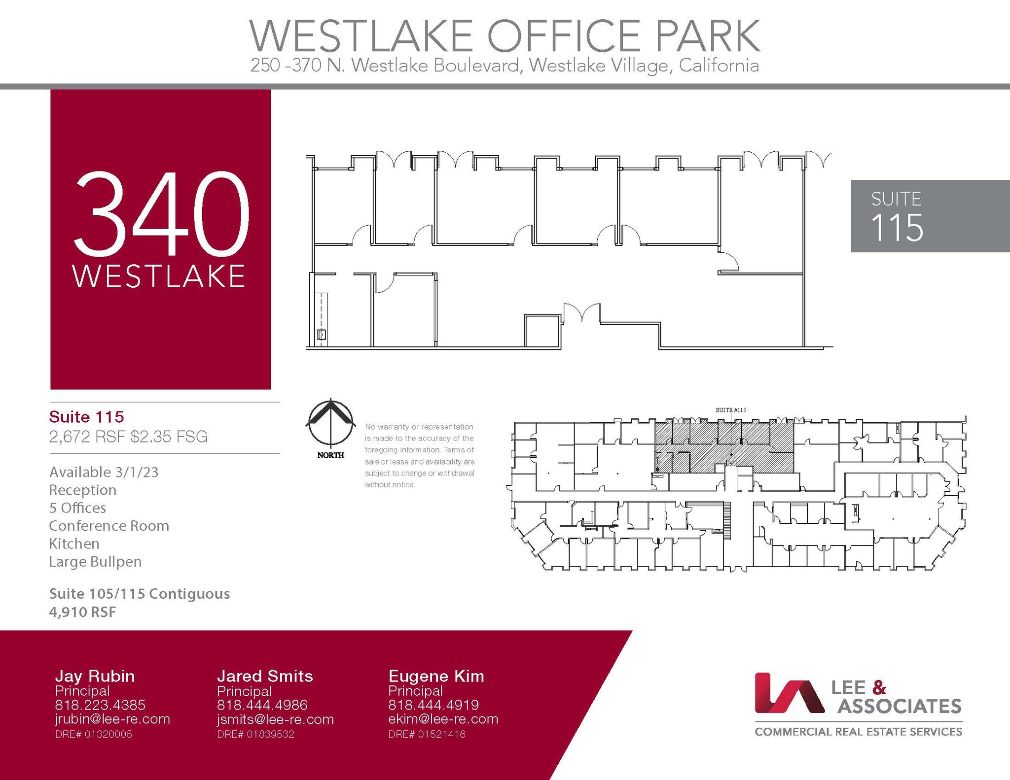 250 N Westlake Blvd, Westlake Village, CA en alquiler Plano de la planta- Imagen 1 de 1