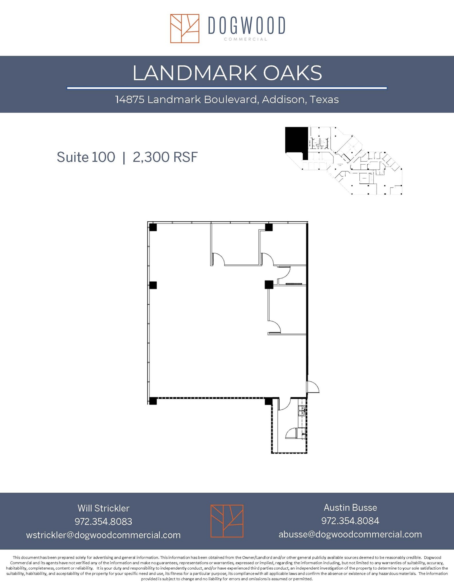 14875 Landmark Blvd, Addison, TX en alquiler Plano de la planta- Imagen 1 de 1