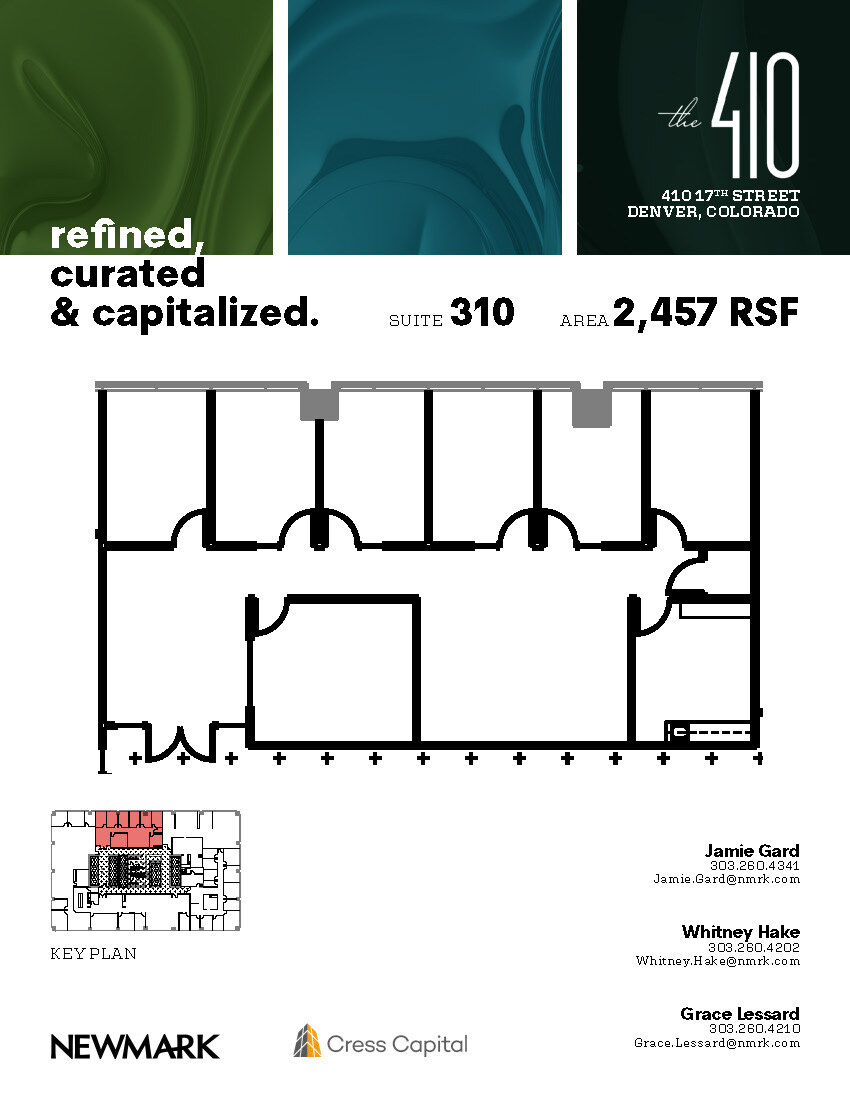 410 17th St, Denver, CO en alquiler Plano de la planta- Imagen 1 de 1