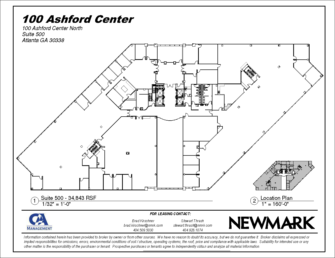 100 Ashford Ctr N, Atlanta, GA en alquiler Plano de la planta- Imagen 1 de 1