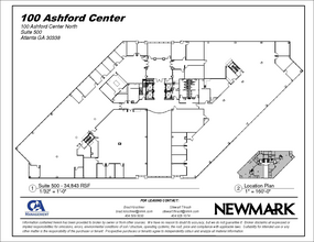 100 Ashford Ctr N, Atlanta, GA en alquiler Plano de la planta- Imagen 1 de 1