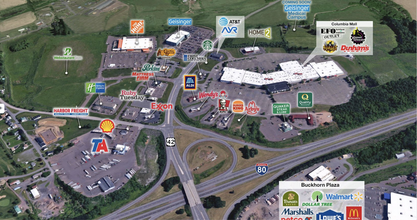 225 Columbia Mall Dr, Bloomsburg, PA - VISTA AÉREA  vista de mapa