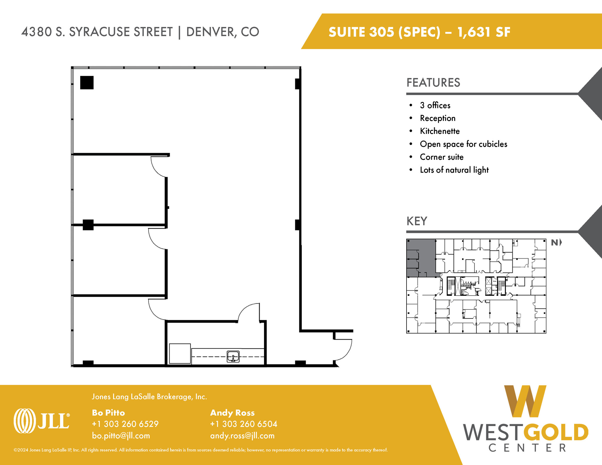 4380 S Syracuse St, Denver, CO en alquiler Plano de la planta- Imagen 1 de 1