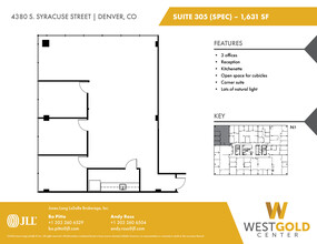 4380 S Syracuse St, Denver, CO en alquiler Plano de la planta- Imagen 1 de 1