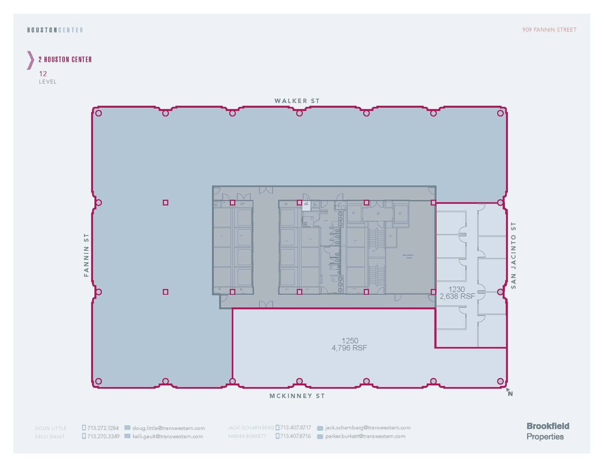 909 Fannin St, Houston, TX en alquiler Plano de la planta- Imagen 1 de 1