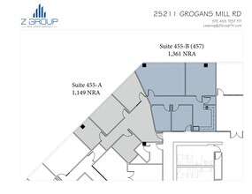 25211 Grogans Mill Rd, The Woodlands, TX en alquiler Plano del sitio- Imagen 2 de 2