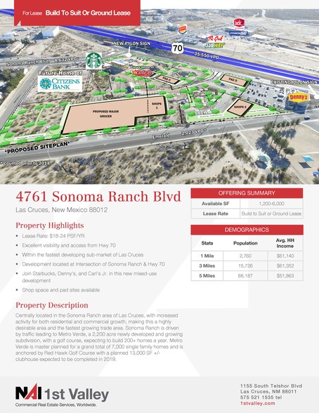 4761 Sonoma Ranch Blvd, Las Cruces, NM en alquiler - Foto del edificio - Imagen 2 de 4