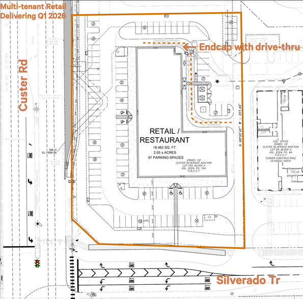 NEQ Custer & Silverado Trail, McKinney, TX en venta - Plano del sitio - Imagen 2 de 3