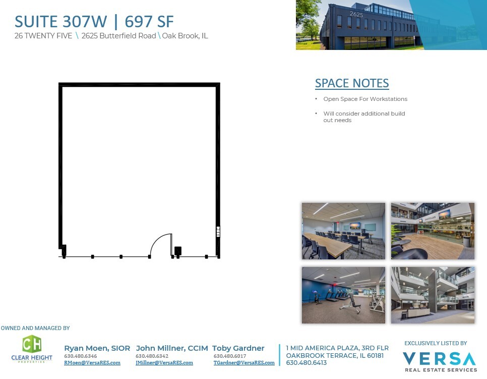 2625 Butterfield Rd, Oak Brook, IL en alquiler Plano de la planta- Imagen 1 de 1