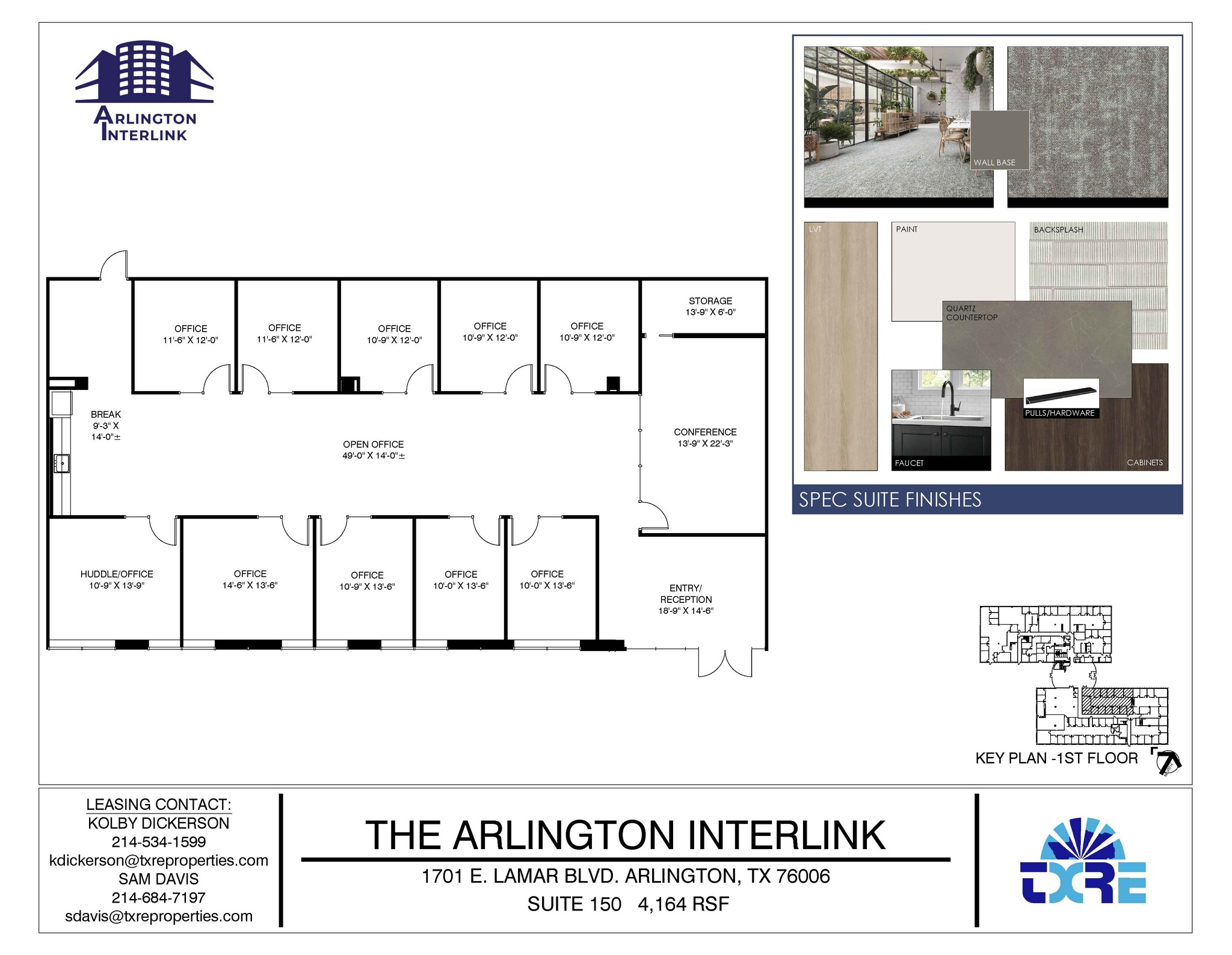 1701 E Lamar Blvd, Arlington, TX en alquiler Plano de la planta- Imagen 1 de 10