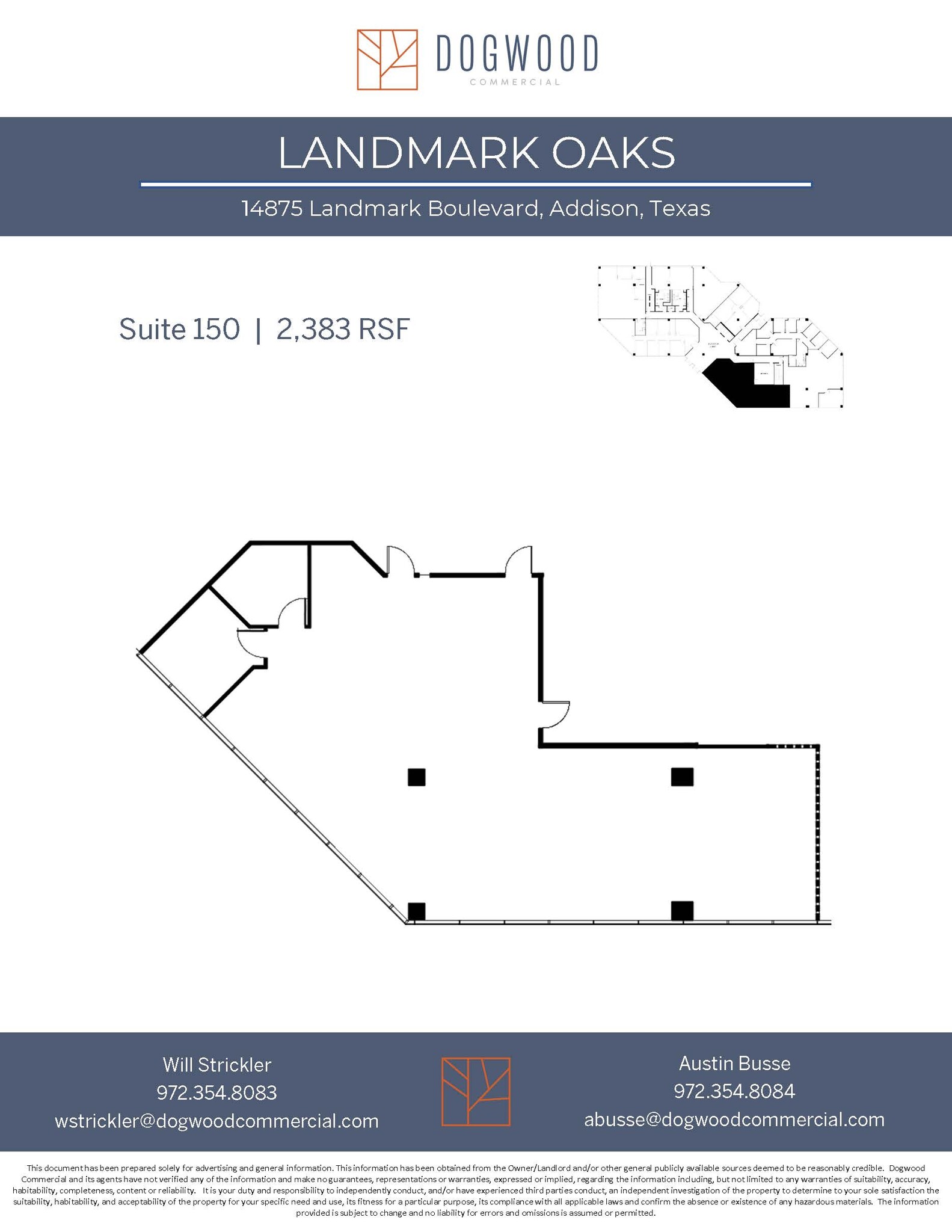 14875 Landmark Blvd, Addison, TX en alquiler Plano de la planta- Imagen 1 de 1