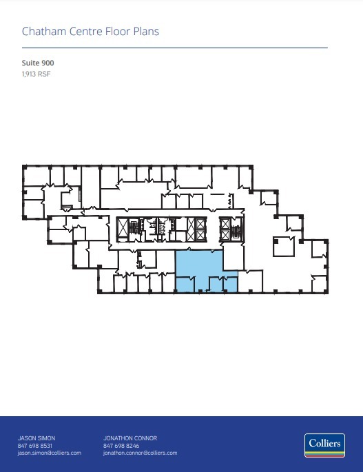 1901 N Roselle Rd, Schaumburg, IL en alquiler Plano de la planta- Imagen 1 de 2