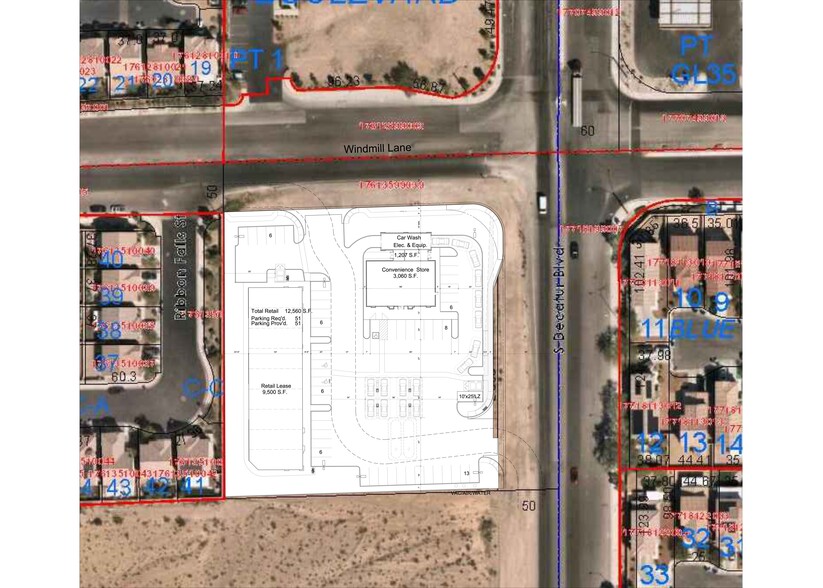 Decatur Blvd & Windmill Ln, Las Vegas, NV en alquiler - Plano del sitio - Imagen 2 de 2