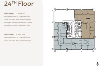 600 B St, San Diego, CA en alquiler Plano de la planta- Imagen 1 de 1