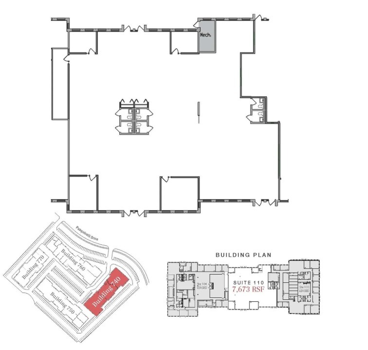 740 Pasquinelli Dr, Westmont, IL en alquiler Plano de la planta- Imagen 1 de 1