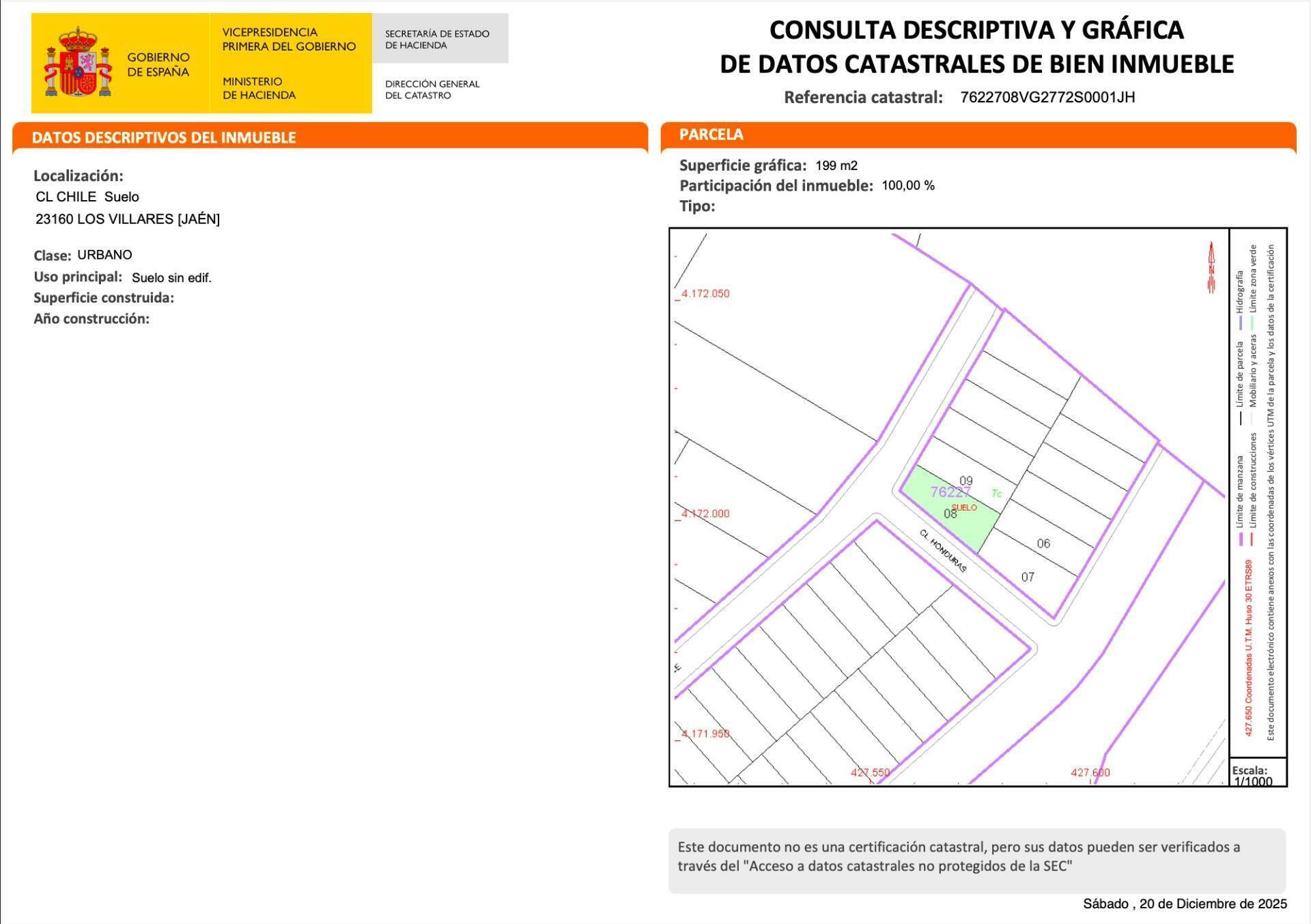 Terreno en Los Villares, Jaén en venta Foto del edificio- Imagen 1 de 5