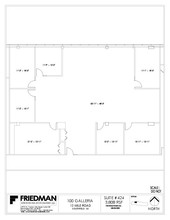 100 Galleria Officentre, Southfield, MI en venta Plano de la planta- Imagen 1 de 2