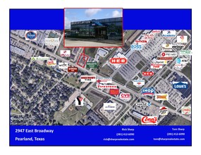 2947 E Broadway St, Pearland, TX - VISTA AÉREA  vista de mapa