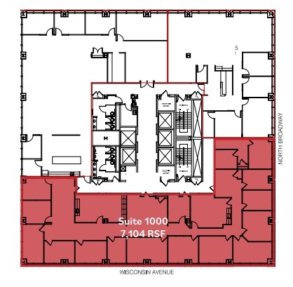 250 E Wisconsin Ave, Milwaukee, WI en alquiler Plano de la planta- Imagen 1 de 1