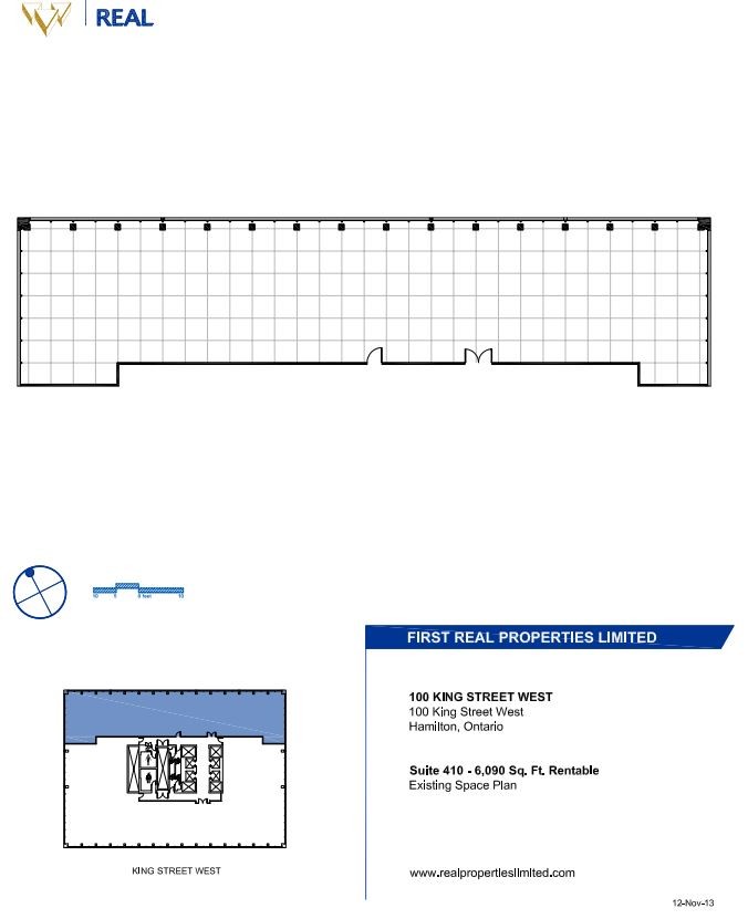 100, 110, and 120 King St W, Hamilton, ON en alquiler Plano de la planta- Imagen 1 de 1