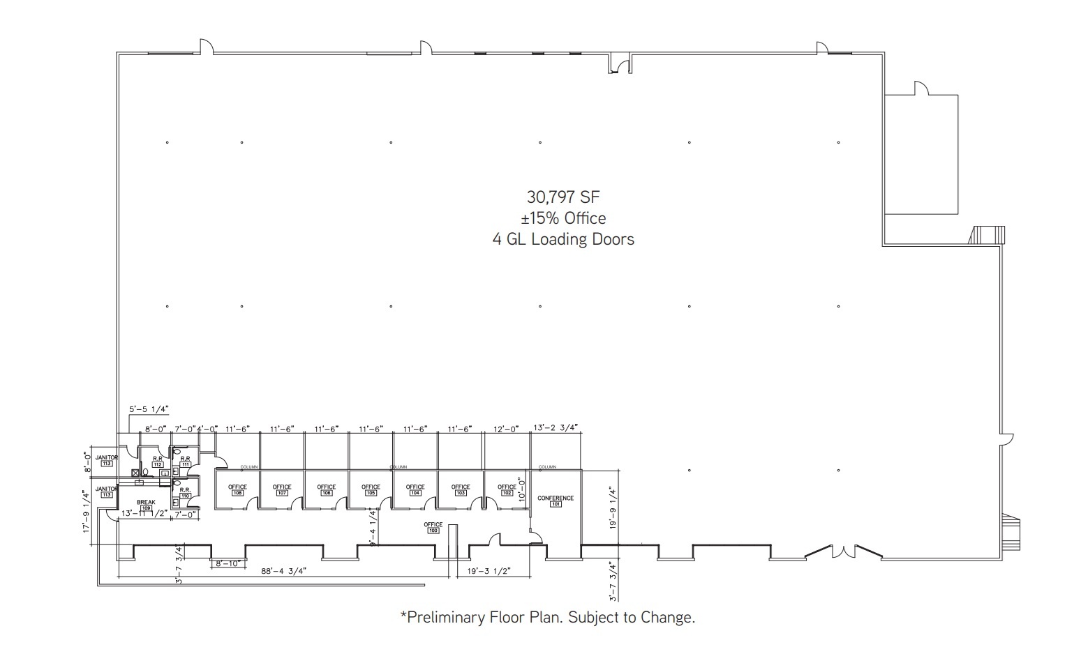 5965 Santa Fe St, San Diego, CA en alquiler Plano de la planta- Imagen 1 de 1